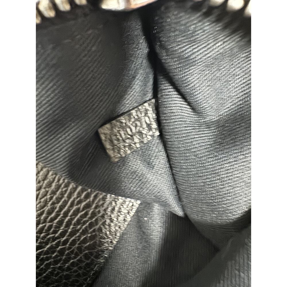 Kenzo Pouch Bag Leather Clutch Wristlet Zip Case Travel Unisex Embossed Black - Picture 11 of 11